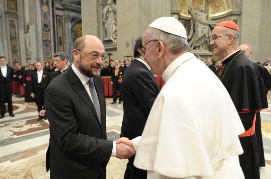 Martin SCHULZ - EP President, Pope Francis